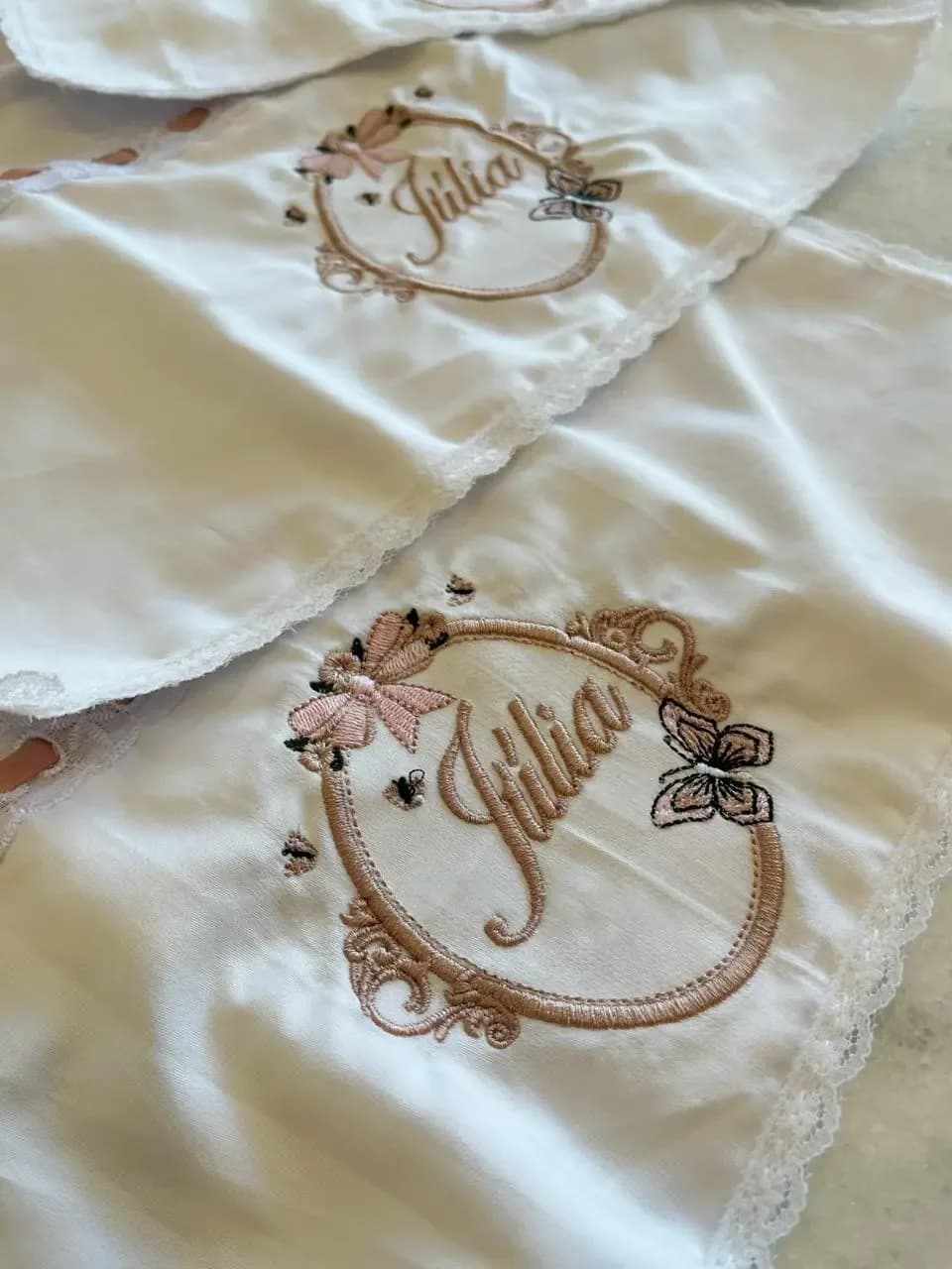 Trio de Paninhos de boca personalizado — foto 1 de 4