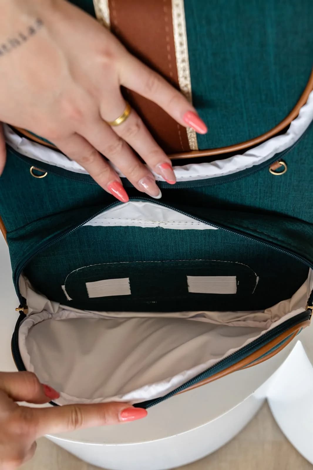 Mochila Maternidade Malu 2 em 1 — Ivoire — foto 4 de 10