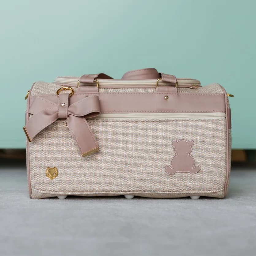 Mala Maternidade Paris Tweed Rose + LAÇO LUXO — foto 1 de 4