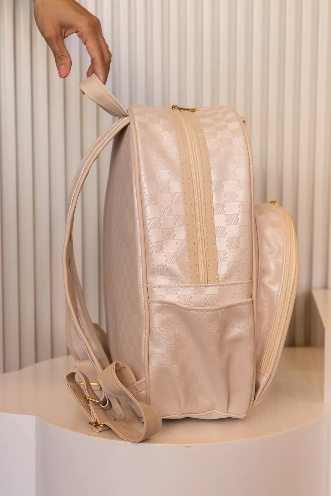 Mochila Baby Grande Atemporais – Paris Creme — foto 4 de 6