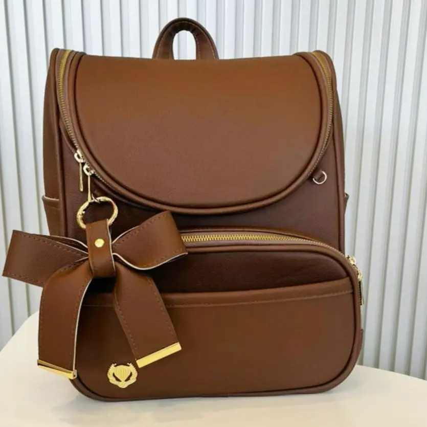 Mochila Malu dois em um Coleção Mônaco Marrom