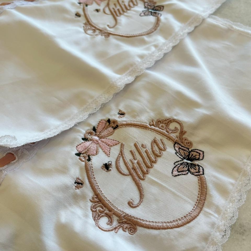 Trio de Paninhos de boca personalizado